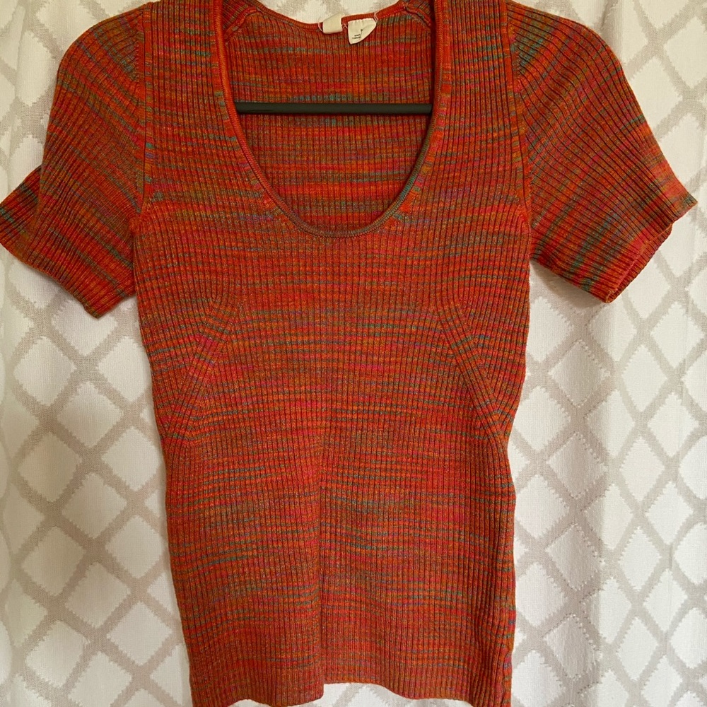 Red Patterned Tee
